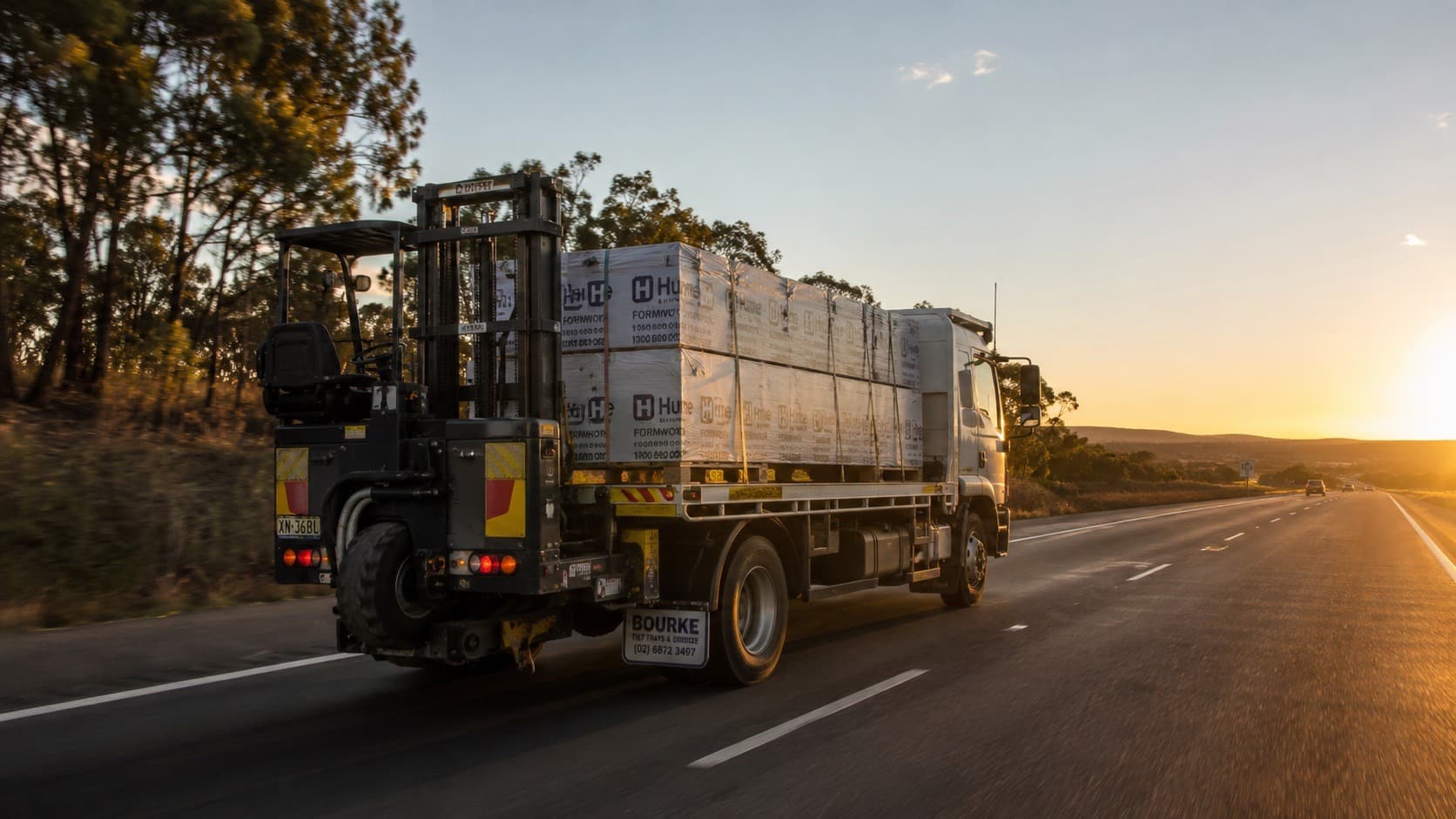 Moffett Forklift Mounted Truck