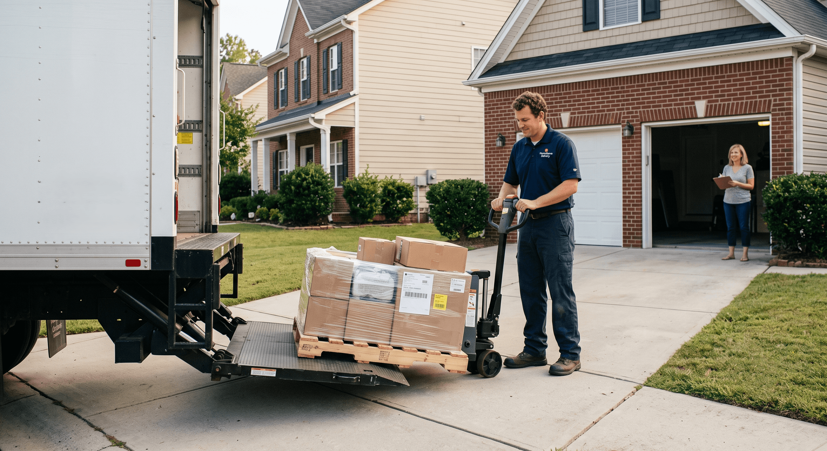 Tailgate delivery truck