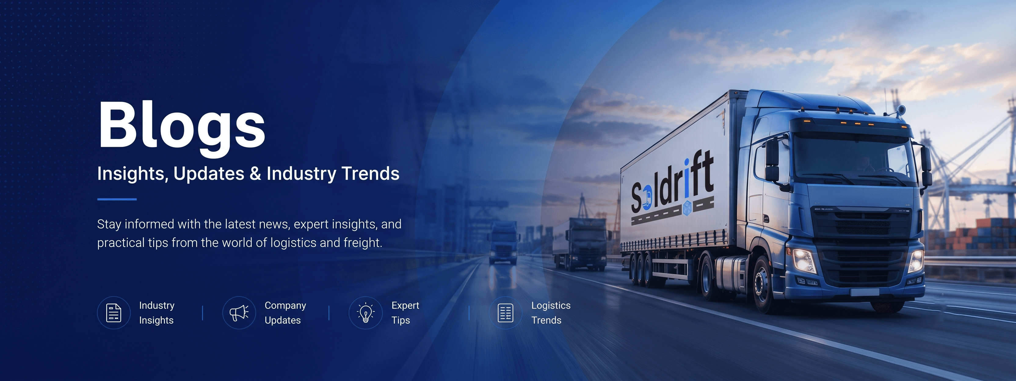 Refrigerated Transport Service Banner
