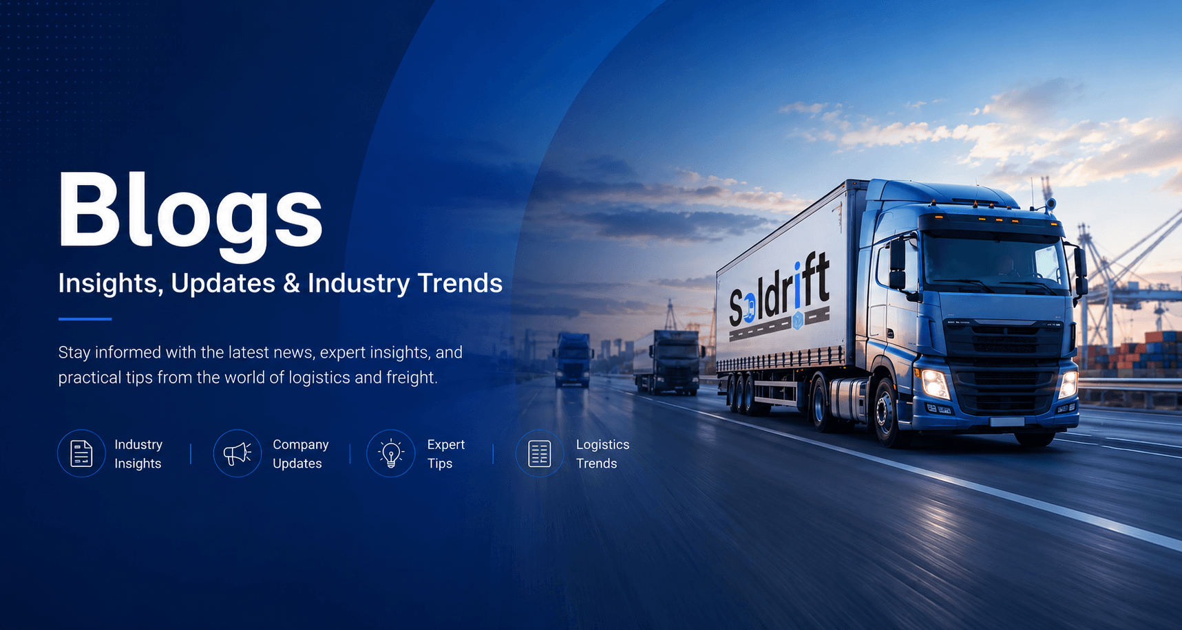 Refrigerated Transport Service Banner